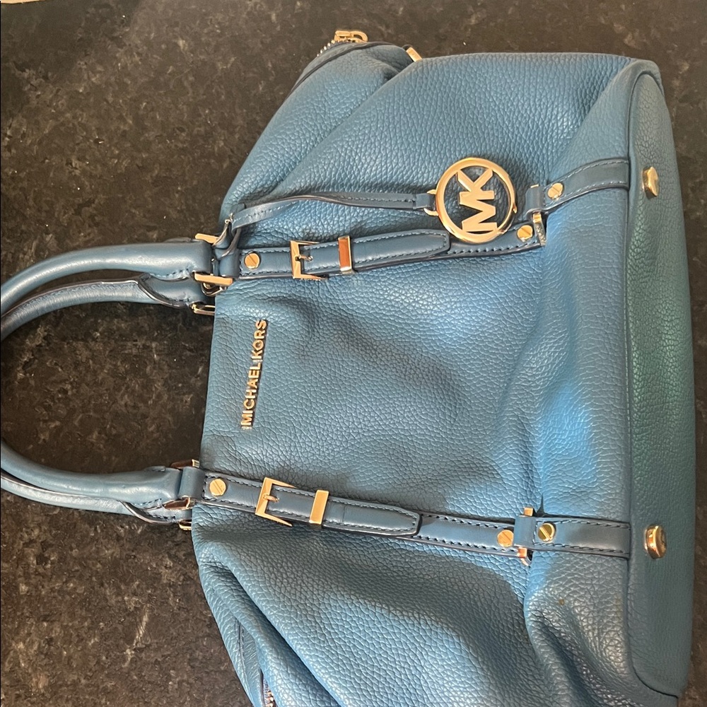 Michael Kors Teal Satchel Bag